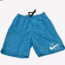 Nike Solid Lap 9" Inseam Volley Short Swim Trunk Aqua Men  s Medium