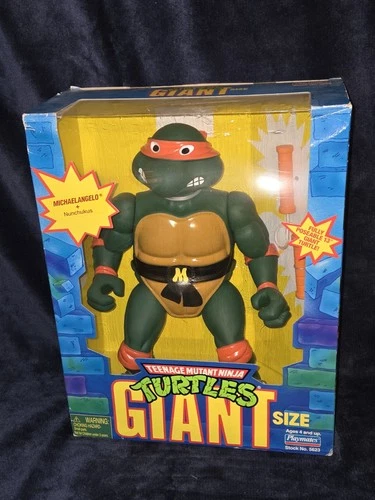 1998 PLAYMATES TEENAGE MUTANT NINJA TURTLES TMNT GIANT SIZE MICHAELANGELO FIGURE