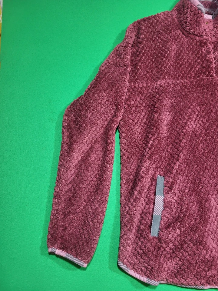Simply Southern Womens XLarge Red 1/4 Snap Soft Sherpa Fleece Pullover - Image 3 of 4