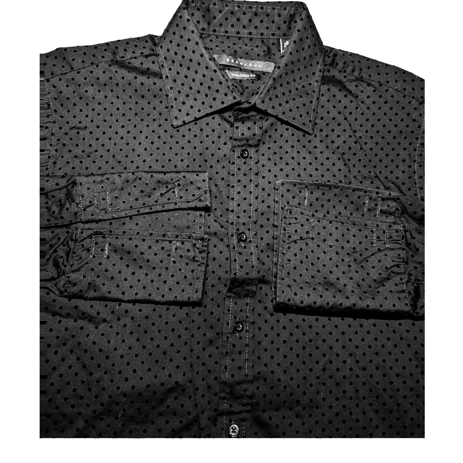 Camisas informales para hombre Sean John con lunares con botones