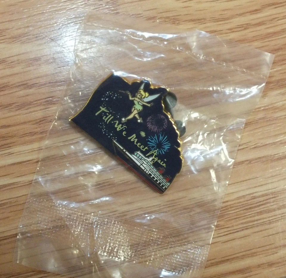 Prendedor Campanilla Genuino Disney Cruise Line Lanzamiento Limitado "Hasta que Nos encontremos Nuevamente"  Foto 2 de 4