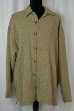 Lost & Found Women's Woven Jacket Size Medium Textured Wool Blend Button Up Fun