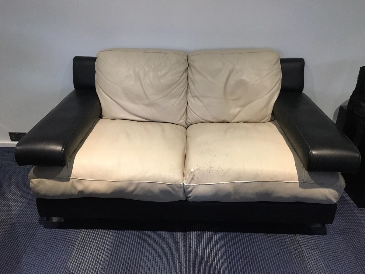 Leather Dfs Settee eBay