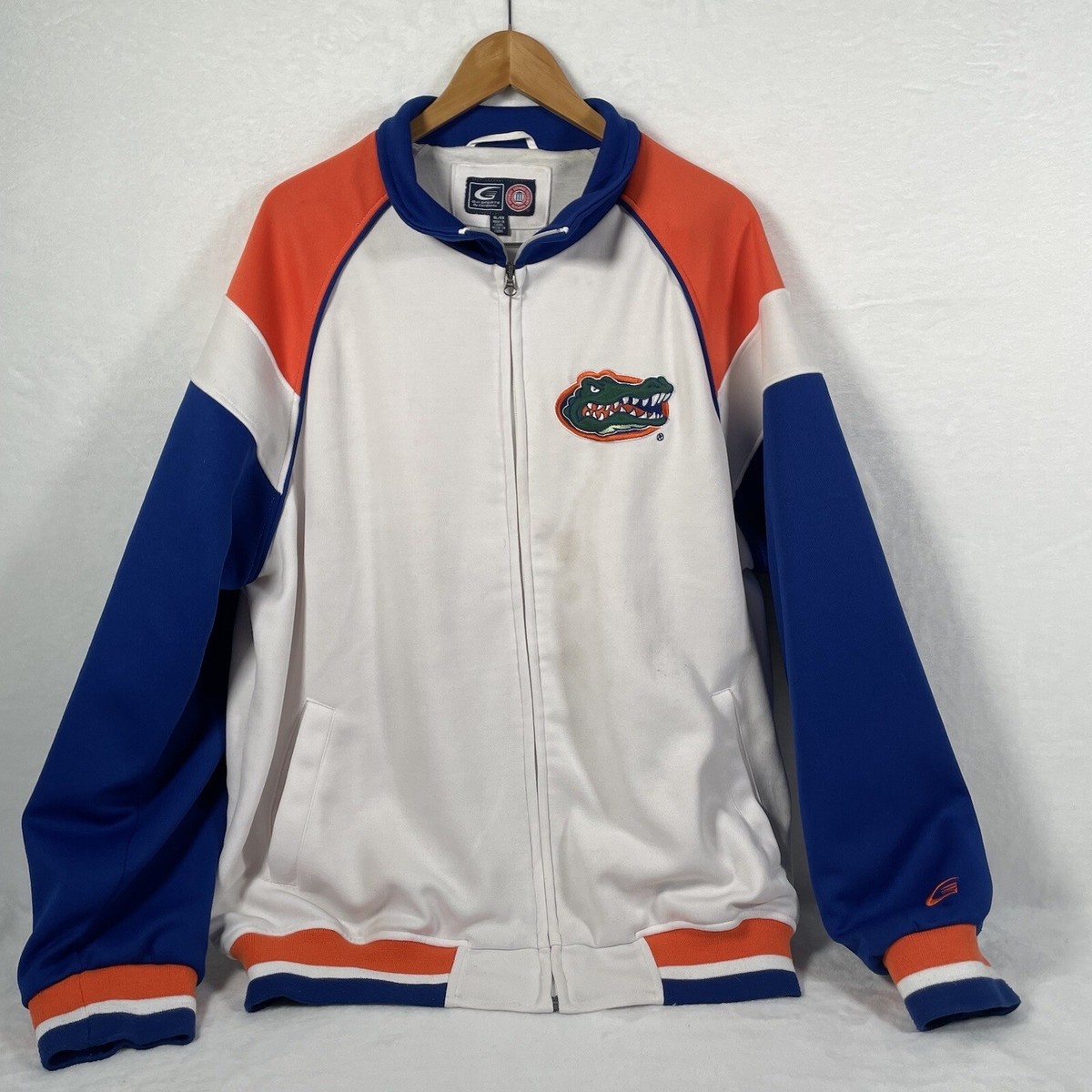 Florida Gators Jacket White Zip G-III Carl Banks College Campus