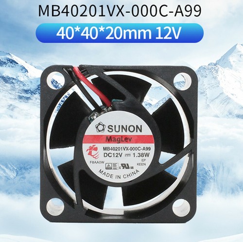 SUNON MF40201VX-000C-A99 12V 1.38W 4020 High Air Volume Cooling Fan - Afbeelding 1 van 9