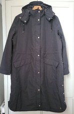 Joules Womens Taunton Cosy Waterproof Jacket - True Black - 18 - Bnwt