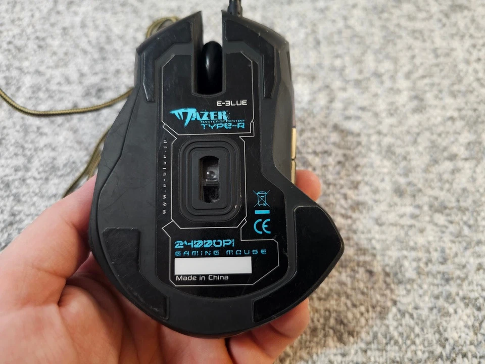 Mazer-Razer MASTER OF DESTINY E-Blue TYPE-R WIRED MOUSE 2400DPI. TESTED - Image 4 of 4