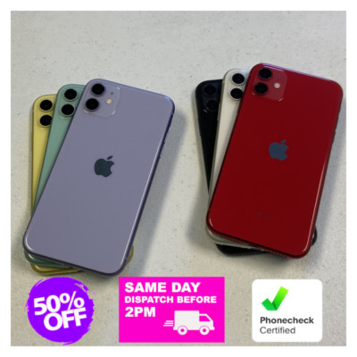 Apple iPhone 11 64GB Fully Unlocked Verizon ATT Straight Talk All Colors 4G LTE