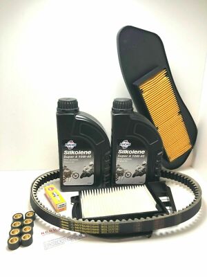 INSPEKTIONSSET YAMAHA X-CITY 250 2012 FILTER ÖLKERZE SUPER 4 RIEMEN ROLLEN