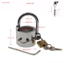 Stainless Steel Heavy Ball Stretcher with Scrotum Pendant CBT with Hanging Ball