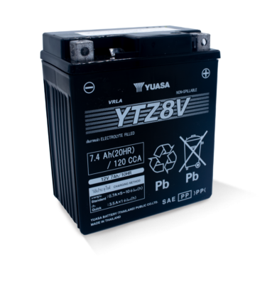 Yuasa YTZ8V Maintenance Free AGM For 12-Volt Battery | eBay