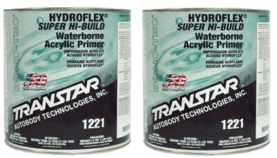 Transtar 1221 Hydroflex Super High-Build Flexible Satin Black Primer (2 Gallons)