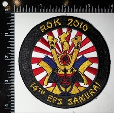 USAF 14th Expeditionary Fighter Squadron Samurai ROK Korea 2010 Patch