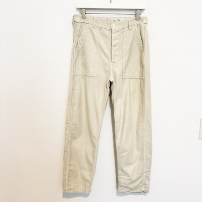 American Eagle Straight Utility Pants Cottage Coastal Carpenter Pastel Green 8
