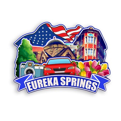 Eureka Springs Arkansas USA Refrigerator magnet 3D travel souvenirs wood gift