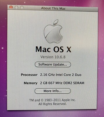 Apple iMac 20-inch September 2006 2.16GHz Intel Core 2 Duo