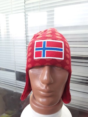 DEVOLD 100%  VIRGIN WOOL MARK EARFLIP NORWAY BRAND CAP HAT BEANIE NORGE swix odl