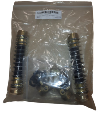 Garden Hose Splitter | 2 Way | ¾  | w/2 Garden Hose Coiled Spring Protectors
