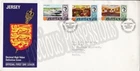 ADDRESSED Jersey FDC First Day Cover 1970 DEFINITIVE ISSUE 10p-50p