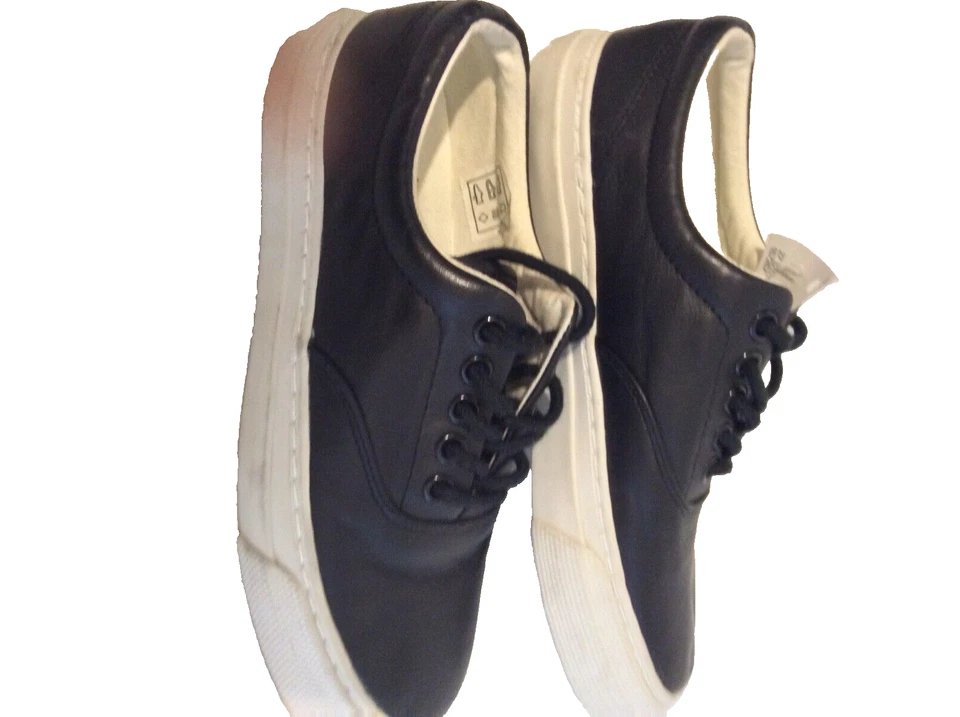 Polo Ralph Lauren Trainers Children BRYN 13297  Size 4 Girls Boys Black Leather - Image 3 of 4