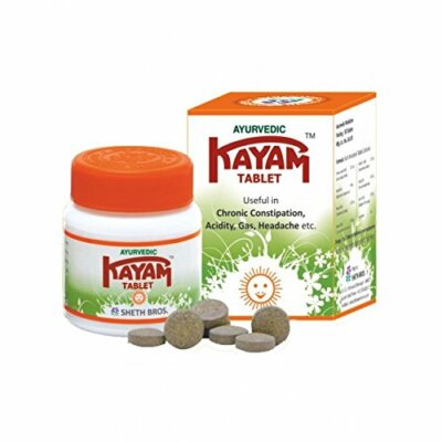 (Pack of 2) Kayam Tablets 30 Tab FOR CONSTIPATION ACIDITY GAS
