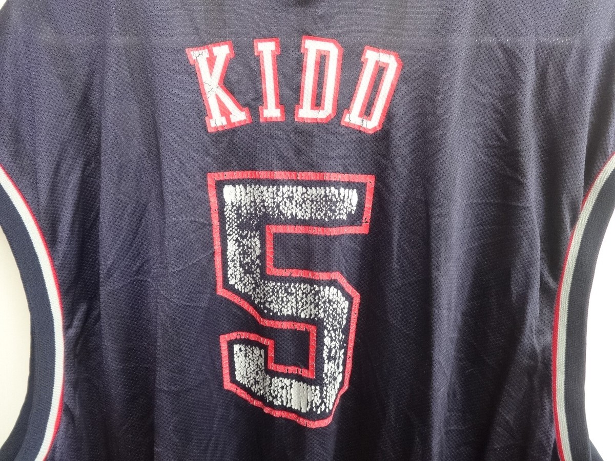 Vintage NBA New Jersey Nets Reebok Jason Kidd # 5 Basketball