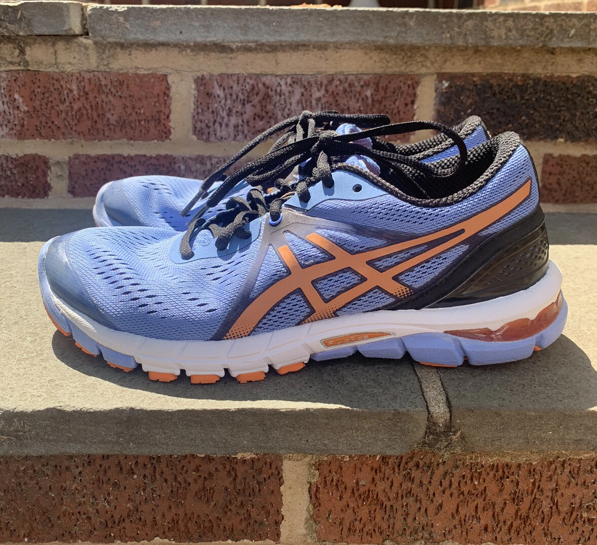 ASICS Excel 33 Running Shoes Sneakers Sz Blue/Orange eBay