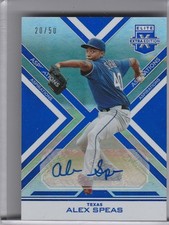 2016 PANINI ELITE #150 ALEX SPEAS AUTOGRAPH ROOKIE RC TEXAS RANGERS 20/50 1027
