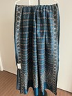 NWT HEIRLOOM SILK TURQUOISE STOLE  SCARF SHAWL HAND EMBROIDERED WRAP KANTHA — photo 1