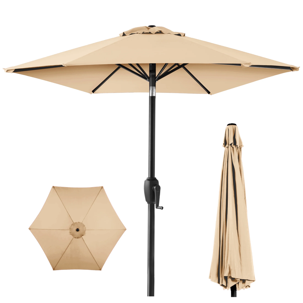 7 ft tilt crank patio umbrella Outdoor Expressions 7.5 Ft. Aluminum Tilt/Crank Brown it offers excellent value and durability ABCCANOPY 7.5-ft Market Patio Umbrella