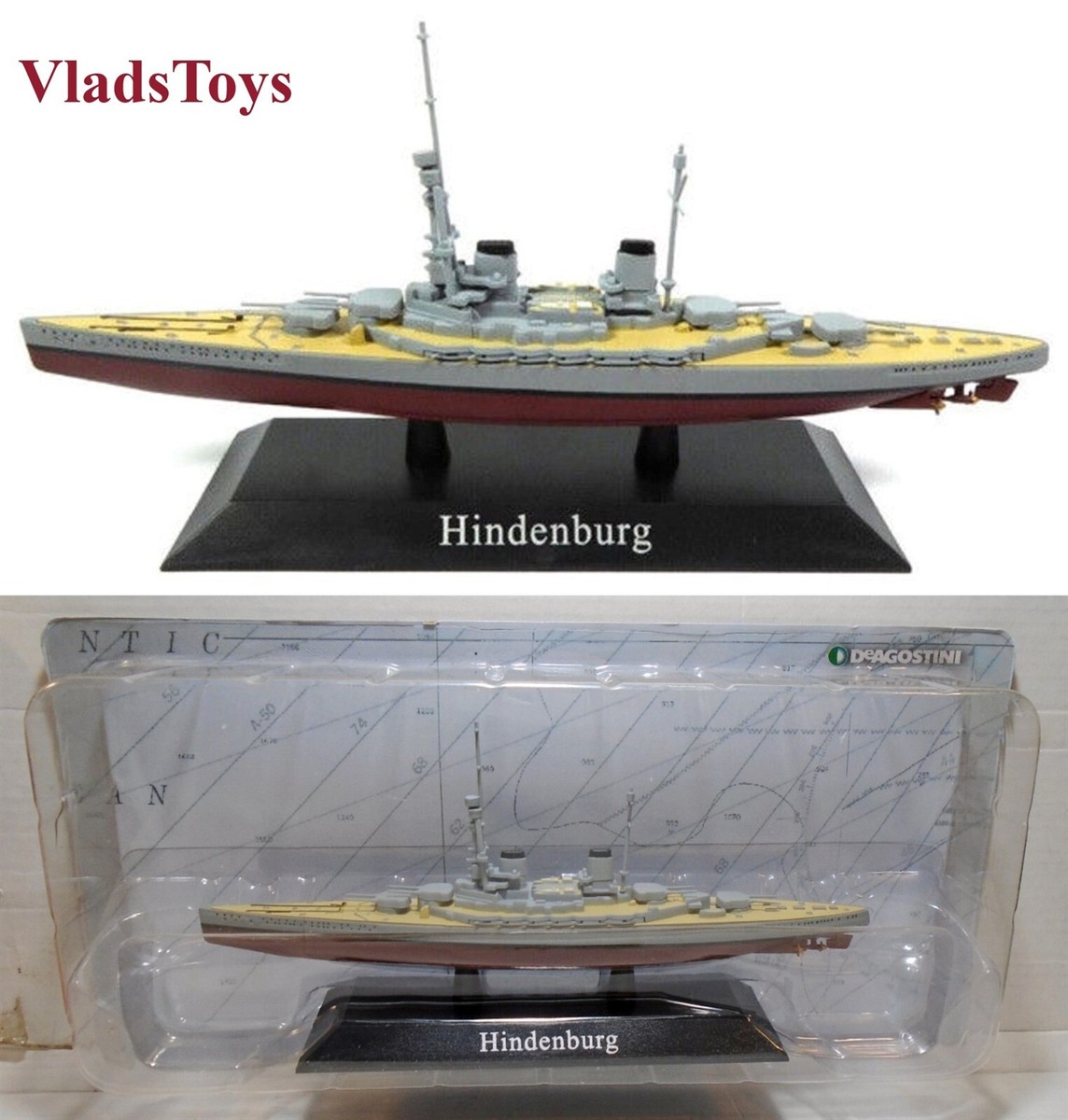 DeAgostini 1/1250 German Kaiserliche Marine battlecruiser