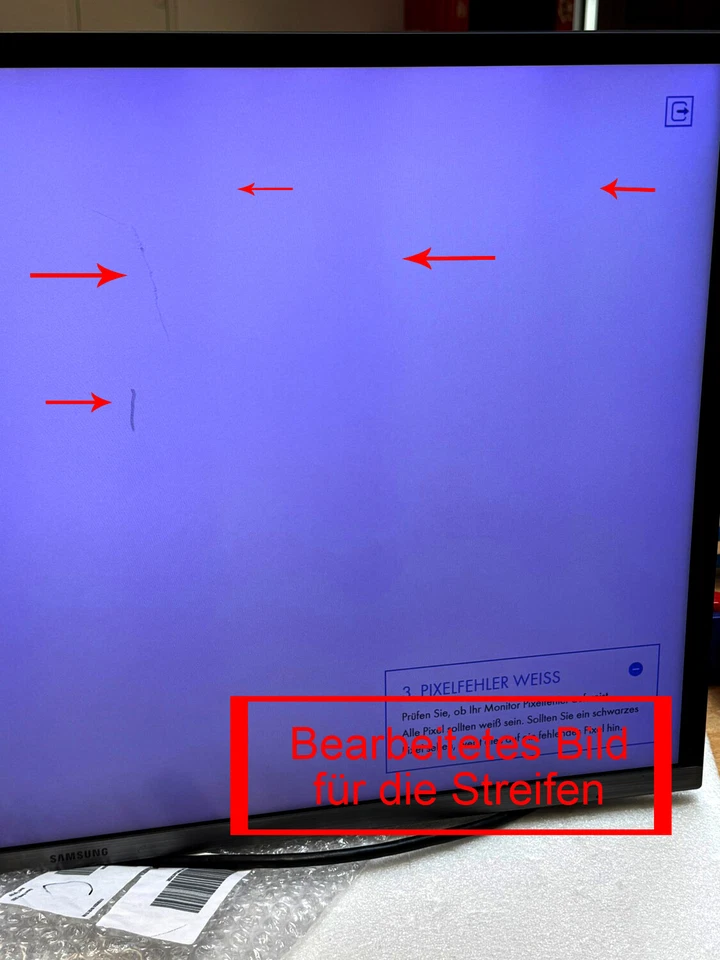 Samsung U32H850UMU 31,5-Zoll Monitor VA 3840x2160 DP MiniDP HDMI Displaykratzer - Bild 4 von 4