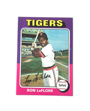 1975 RON LeFLORE ROOKIE # 628 BASEBALL CARD*NEAR GEM MINT CONDITION*DENIM CARDS*