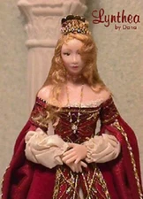 1:12 scale Miniature Doll Art Tutorial/Pattern~Clothes/Hair LYNTHEA Dana Burton