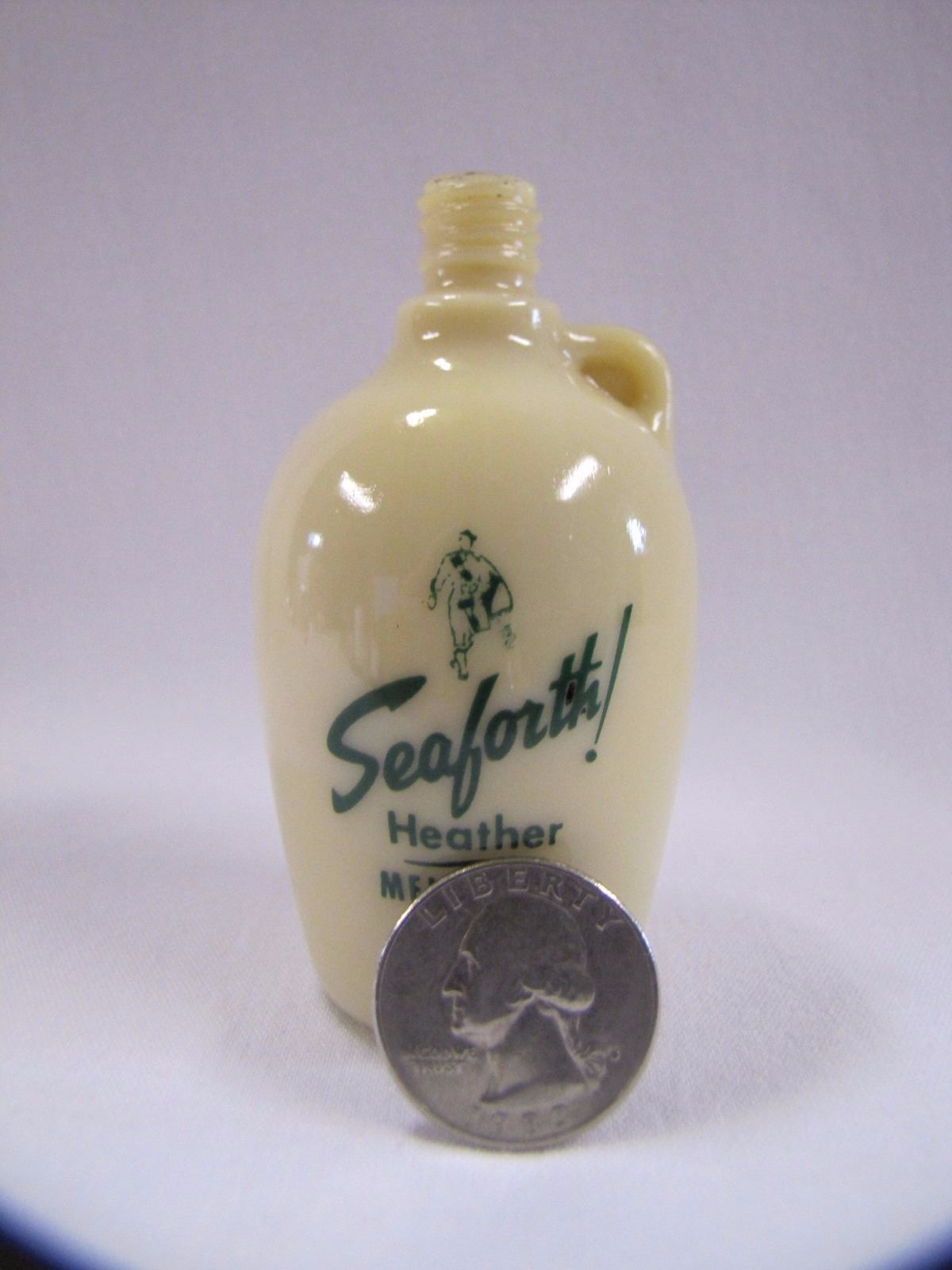 Vintage Aftershave Bottle Seaforth Heather Mens Talc AD MCKELVY NEW