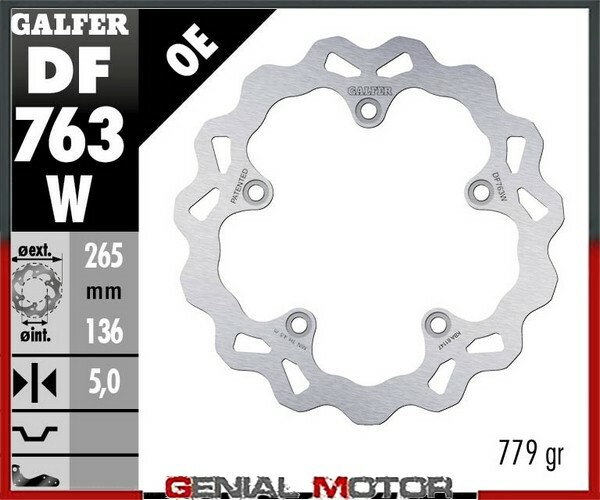 Galfer Rear Brake Disc WAVE FIXED 265x5mm BMW K 1300 S 2009 - Image 12