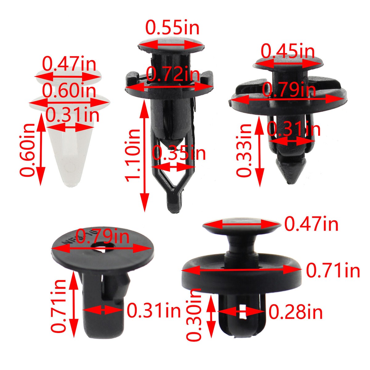 For Toyota Venza 2009-2016 Bumper Clip Car Hole Retainer Rivets