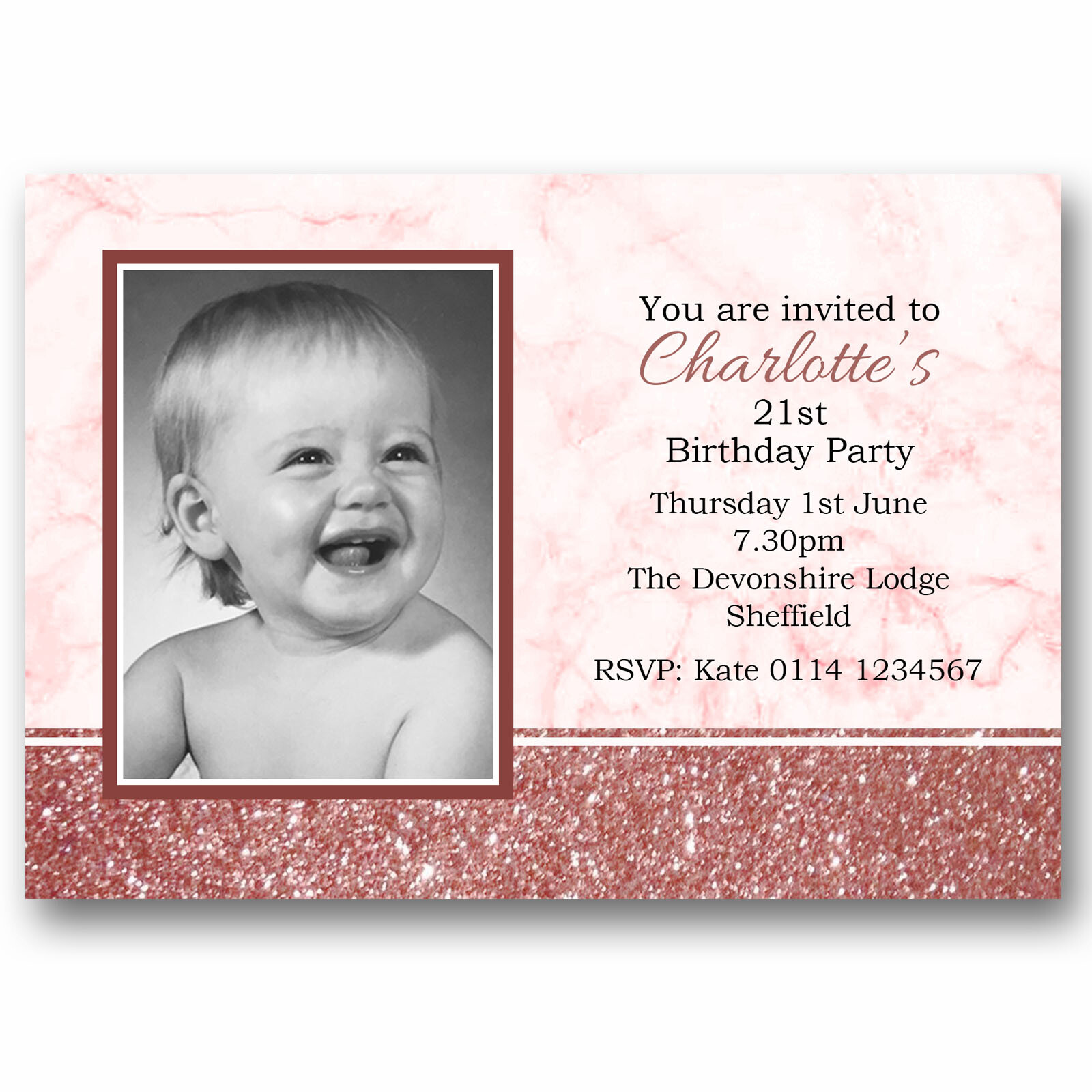10 Personalised Birthday Party Invitations 18th 21st 30th 40th 50th 60th Any Age eBay