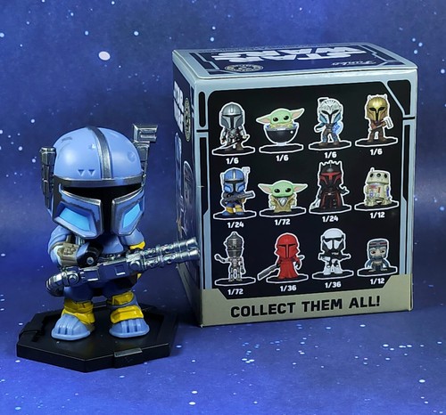 2024 Funko Star Wars 1/24 Paz Vizsla Mandalorian Mystery Mini Figura Bobblehead - Foto 3 di 8