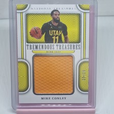 2022-23 Panini Mike Conley National Treasures Game Worn Gear 23/99 #TT-MKV MINT