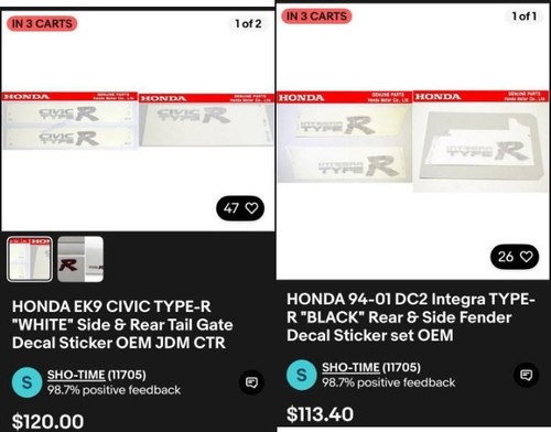 HONDA 94-01 DC2 Integra TYPE-R 