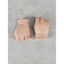 Boots Tyner 1993 Vintage Ceramic Doll Hands Replacement Parts Pair 2 Inch Flesh