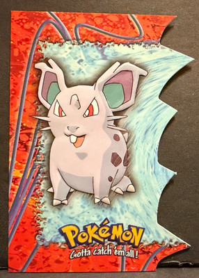 2000 Topps Pokemon TV Animated Series 3 EV07 of 12 #29 Nidoran Die-Cut X188E1