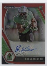 2021 Panini Prizm Draft Picks Red 194/199 Brenden Knox #DPA-BKN Auto 0g2y