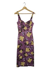 ZARA Abito scamiciato Donna Abito Taglia IT 40 lilla-giallo pallido stile casual