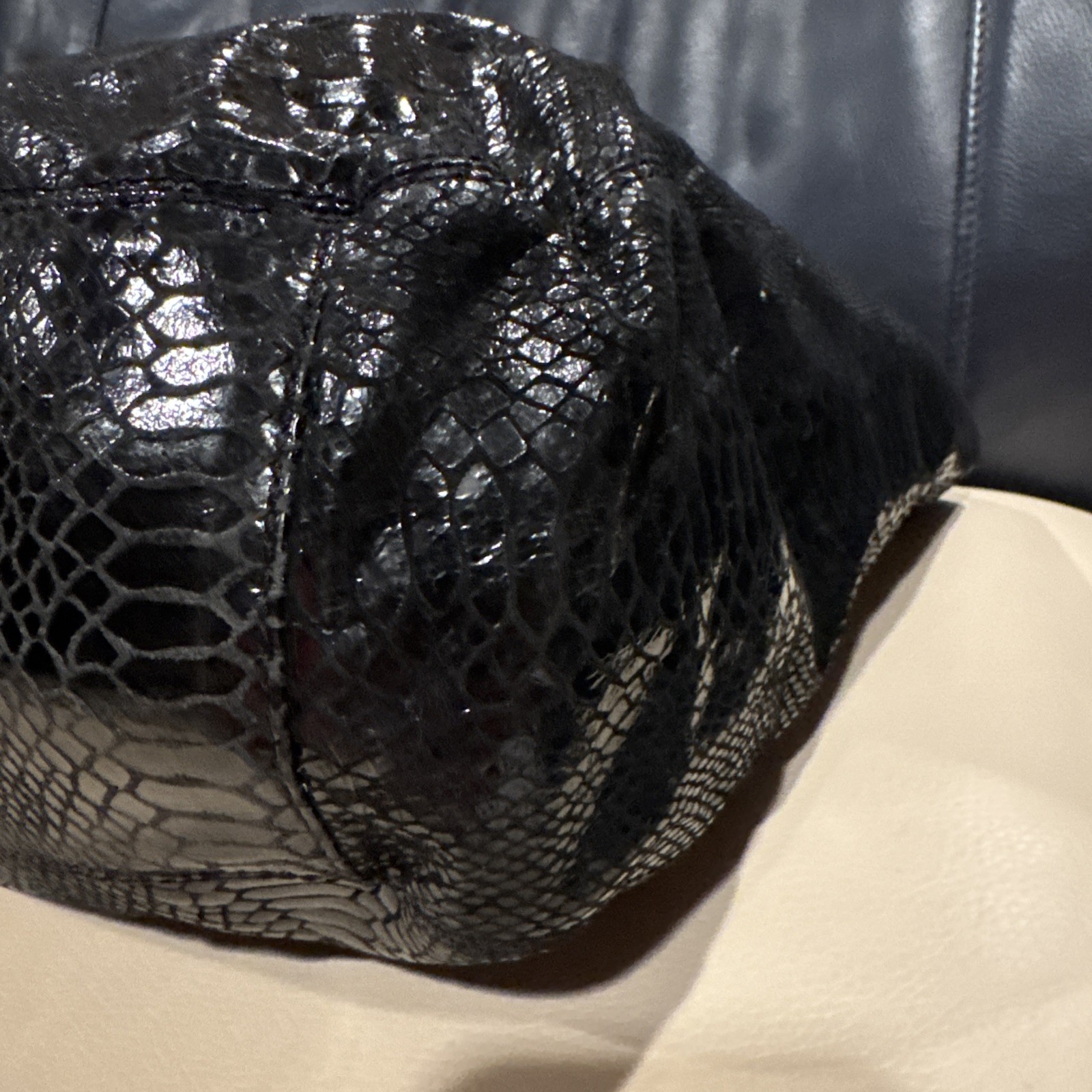 Michael Kors Python Embossed Leather Medium Lilly… - image 10