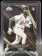 Lawrence Butler 2024 Topps Chrome Black Rookie Card #65 (RC) - Athletics. rookie card picture