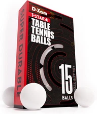 Ping Pong Balls White 15 or 50 Pack, Professional ABS Table Tennis Ball 1 Star 4