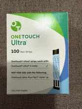 100 ct OneTouch Ultra Test Strips – New Sealed – Exp 11/2026 