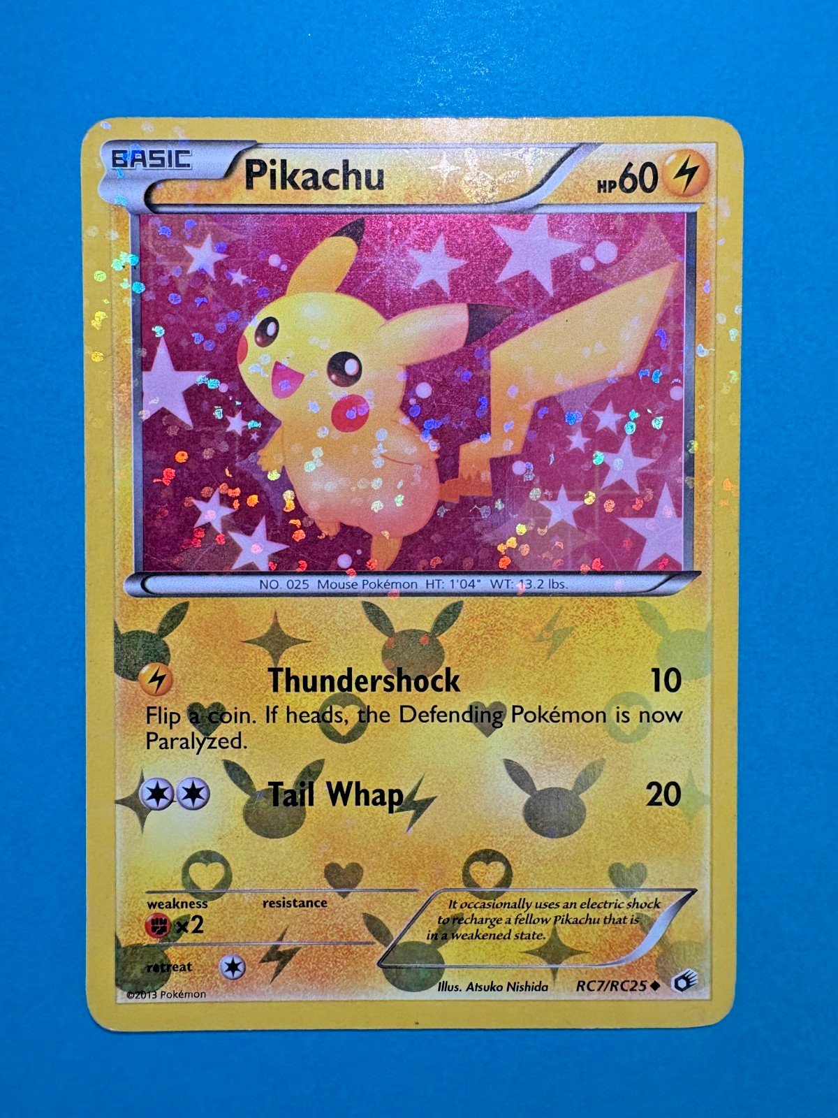 Pikachu RC7/RC25 Legendary Treasures Radiant Collection Holo Pokemon Card LP
